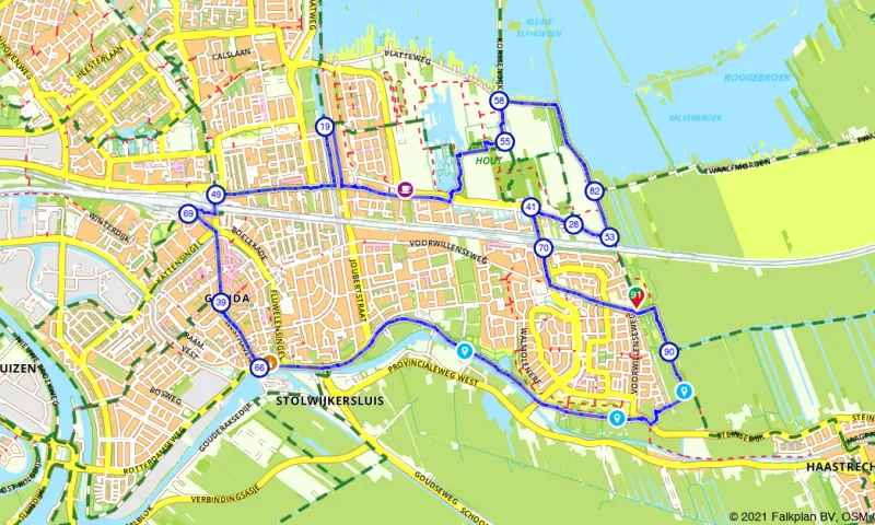 Route Zuid-Holland