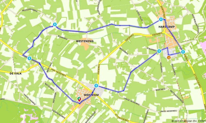 Route in Gelderland