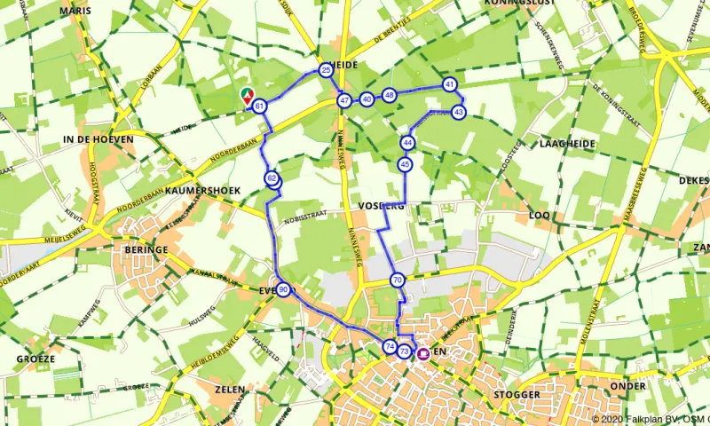 Route in Limburg