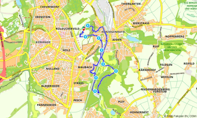Route in Limburg