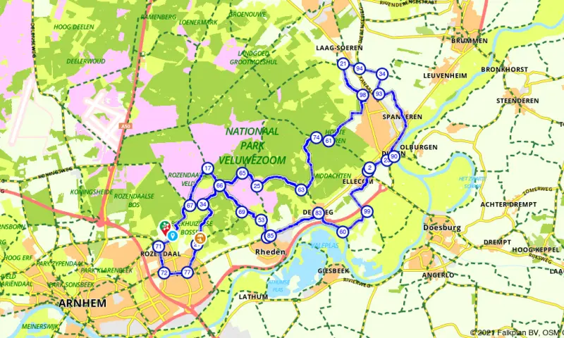 Route in Gelderland