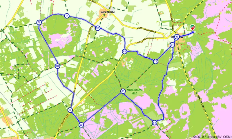 Route in Gelderland