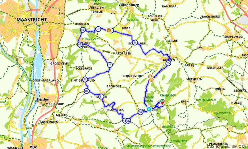 Route in Limburg