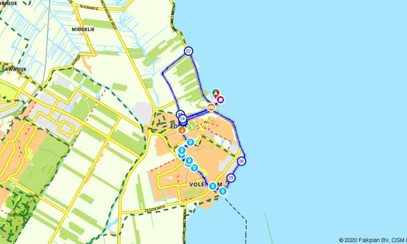 Route in Noor-Holland