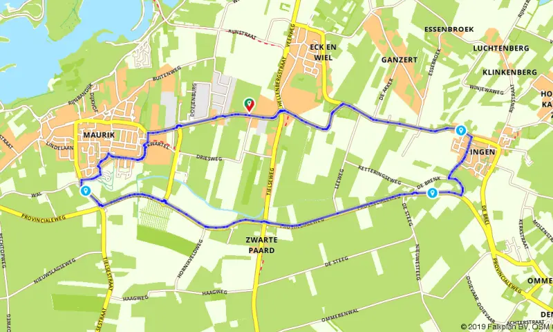 Route in Gelderland