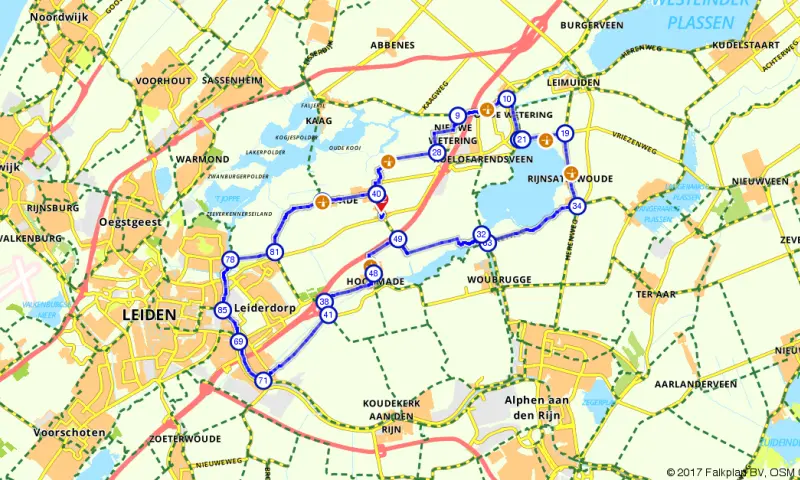 Route Zuid-Holland