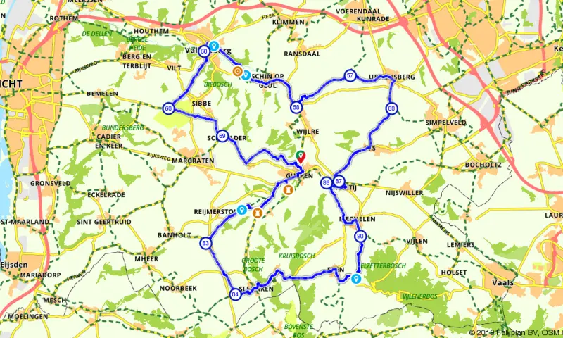 Route in Limburg