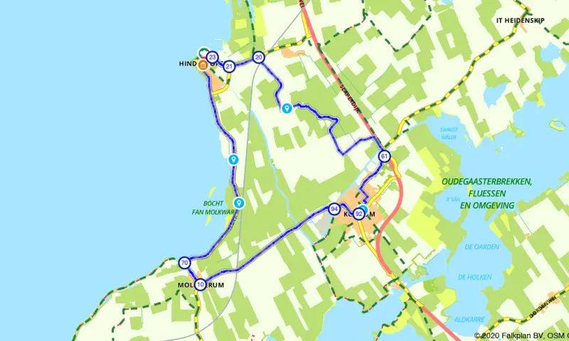 Route in Friesland
