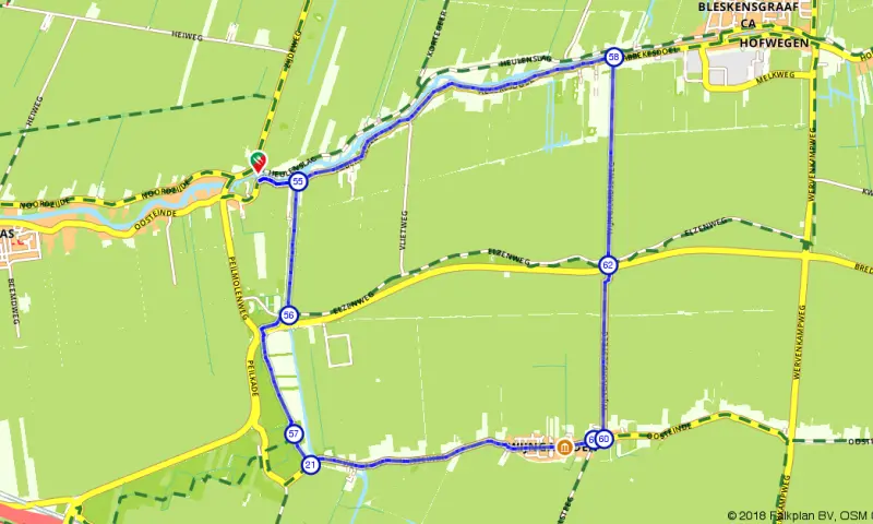 Route Zuid-Holland