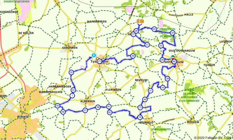 Route in Overijssel