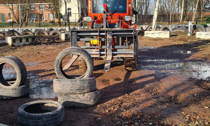 Graven met de graafmachine