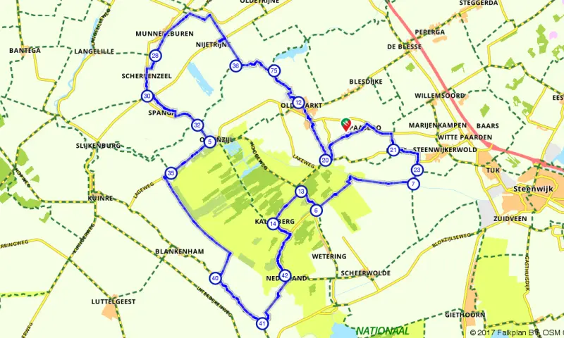 Route in Overijssel
