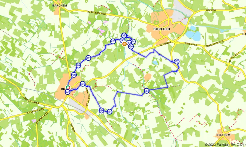 Route in Gelderland