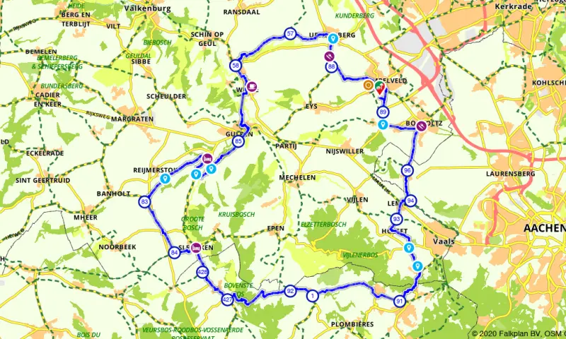 Route in Limburg