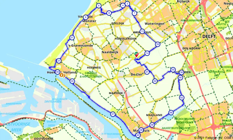 Route Zuid-Holland