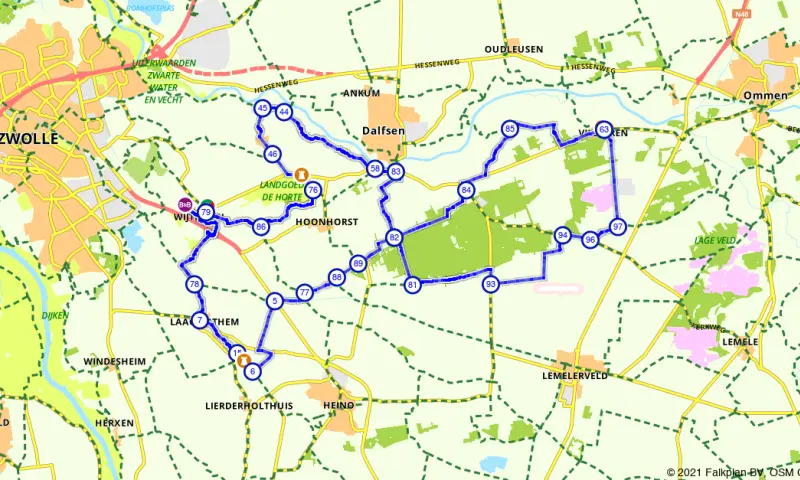 Route in Overijssel