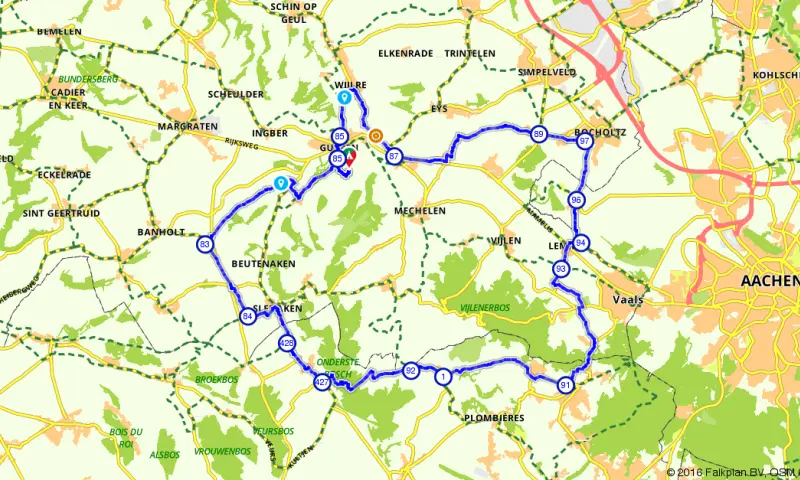 Route in Limburg