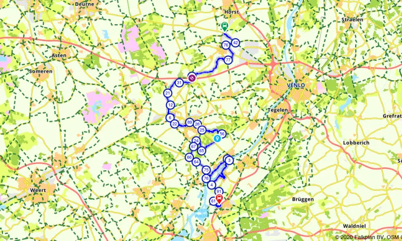 Route in Limburg