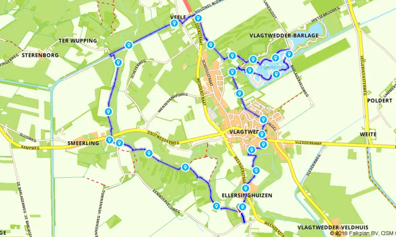 Route Groningen