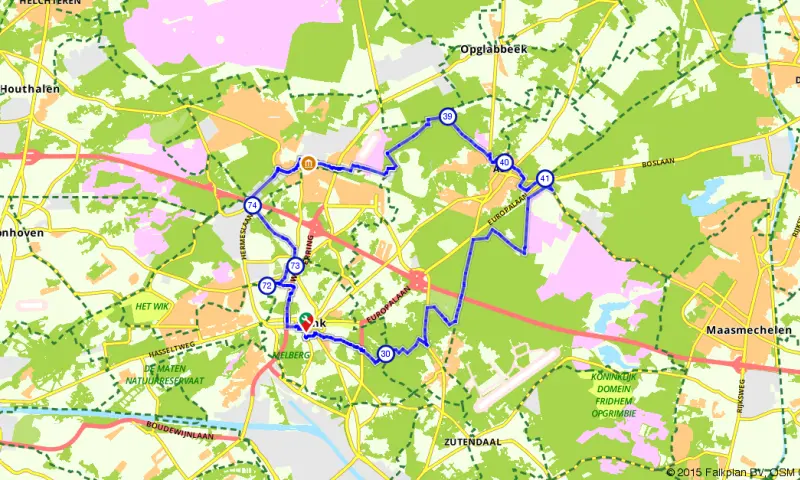 Route in Limburg
