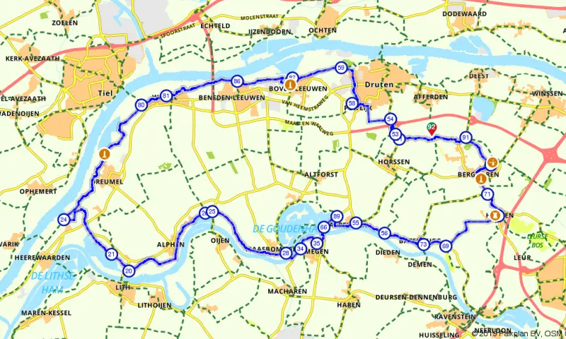 Route in Gelderland