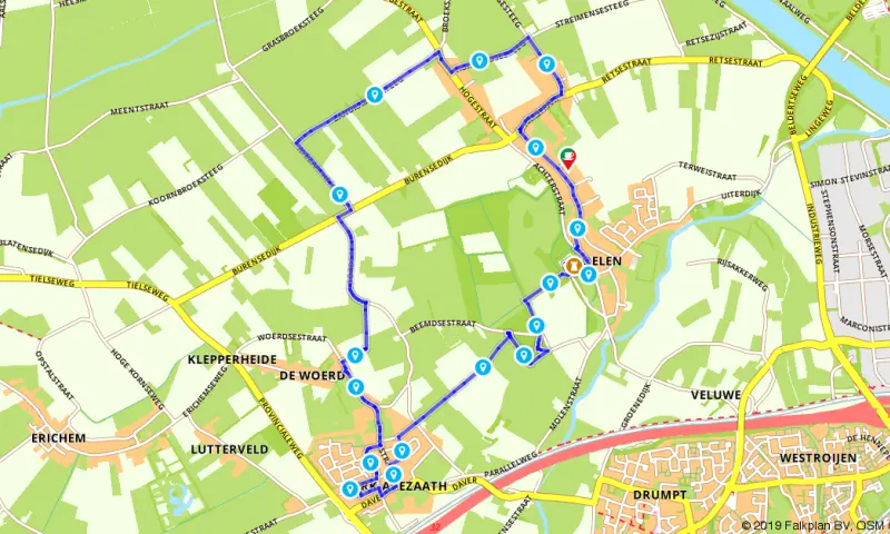 Route in Gelderland