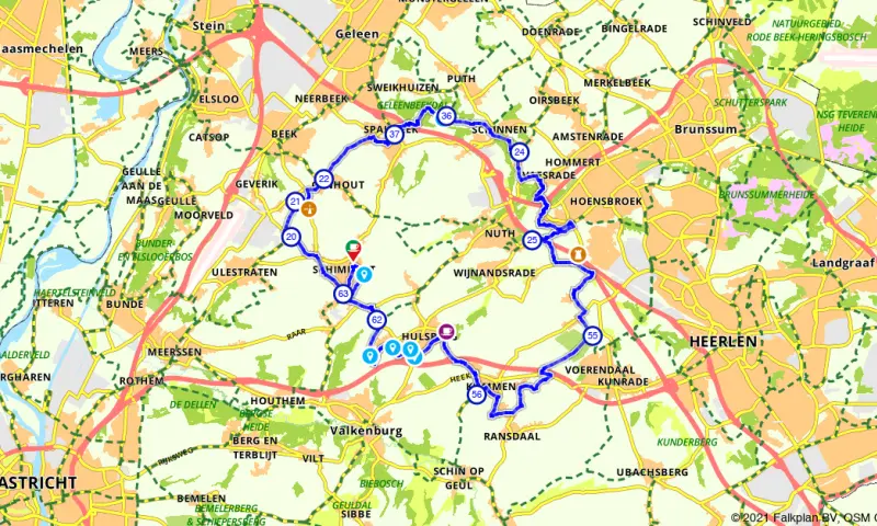 Route in Limburg