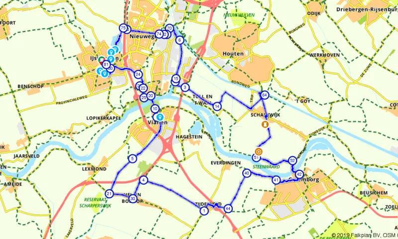Route in Utrecht