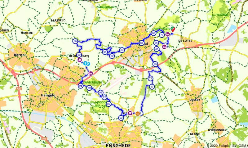 Route in Overijssel