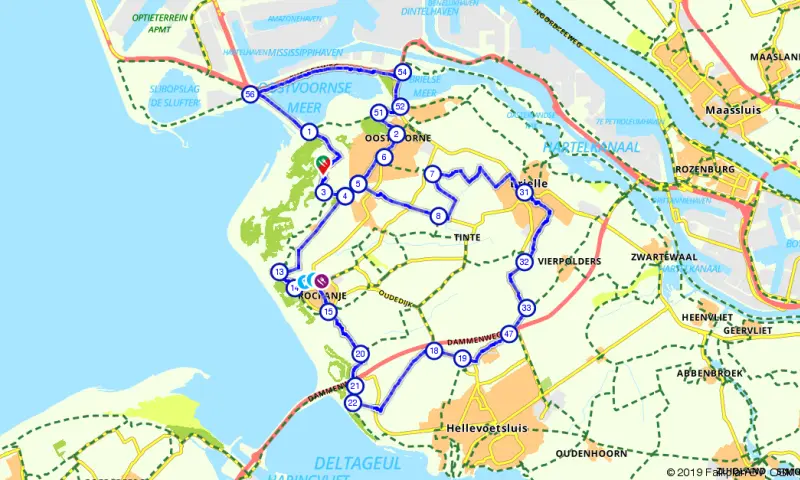 Route Zuid-Holland