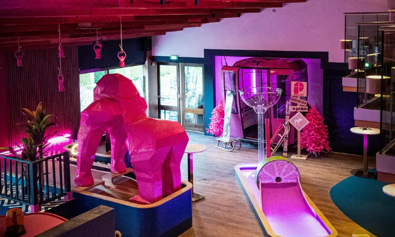 Foto van de minigolf