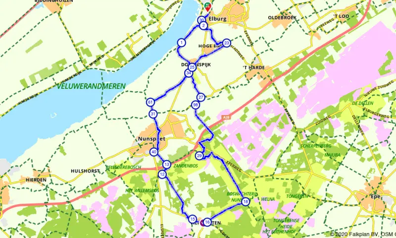 Route in Gelderland