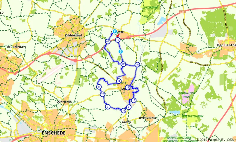 Route in Overijssel