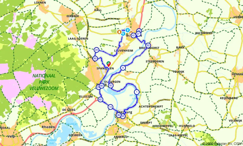 Route in Gelderland