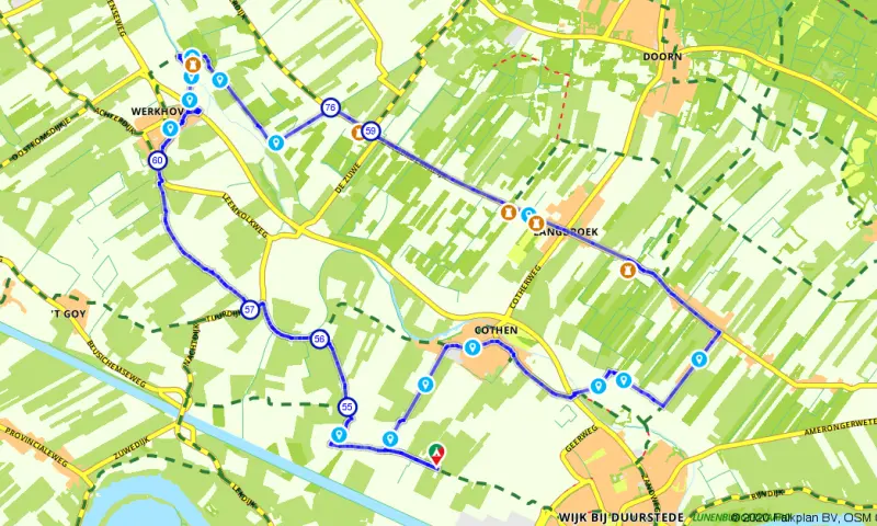 Route in Utrecht