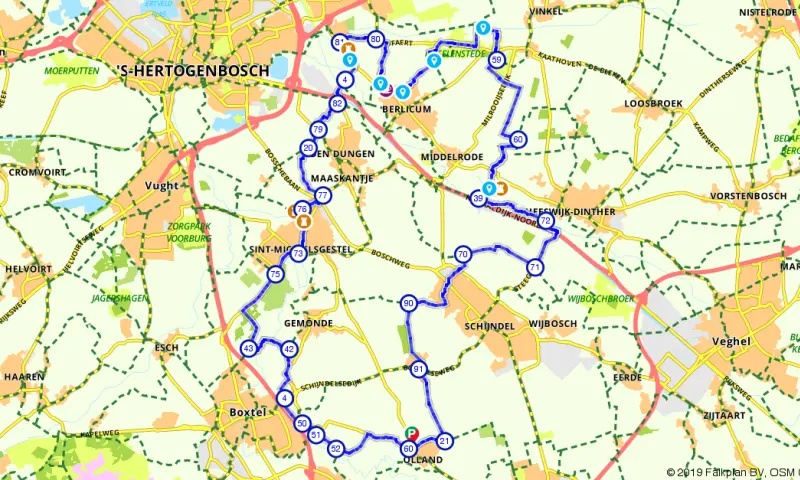 Route Noord-Brabant