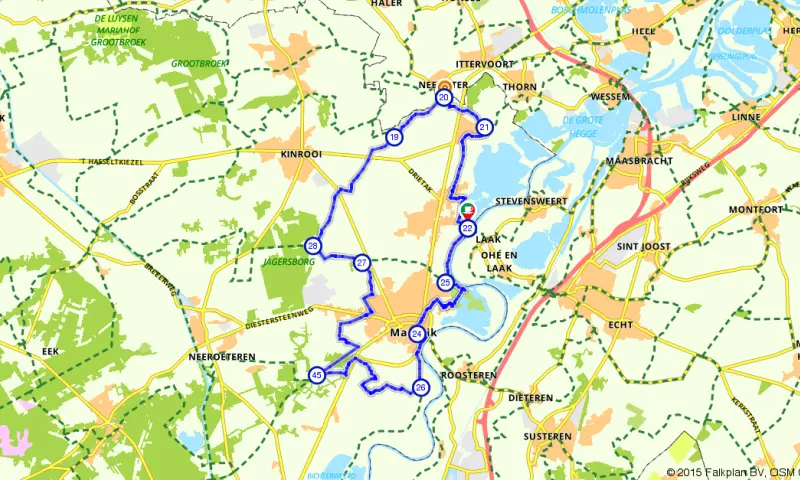 Route in Limburg