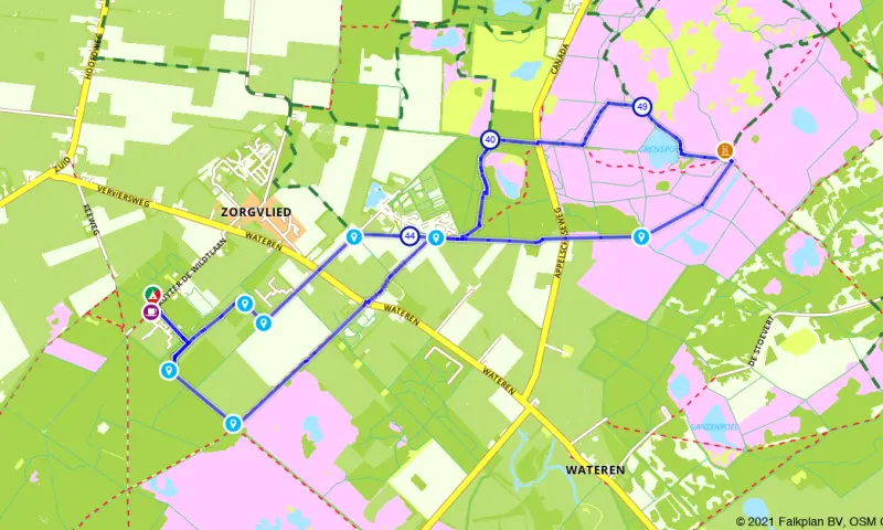 Route in Drenthe
