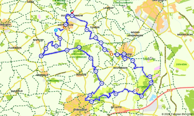 Route in Overijssel