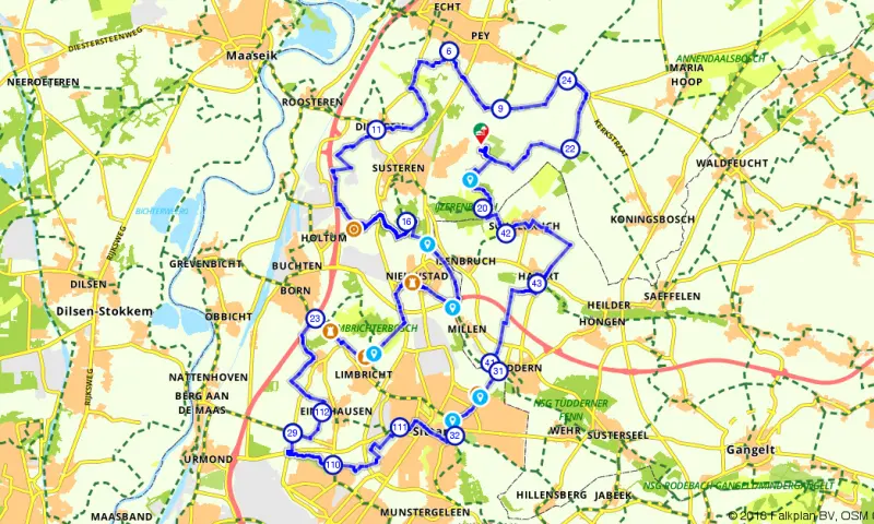 Route in Limburg