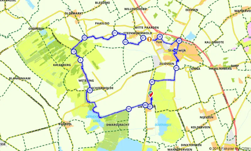 Route in Overijssel