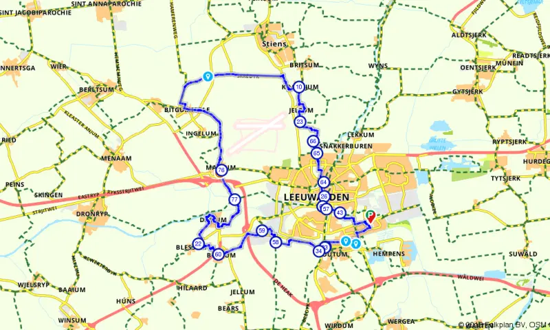 Route in Friesland