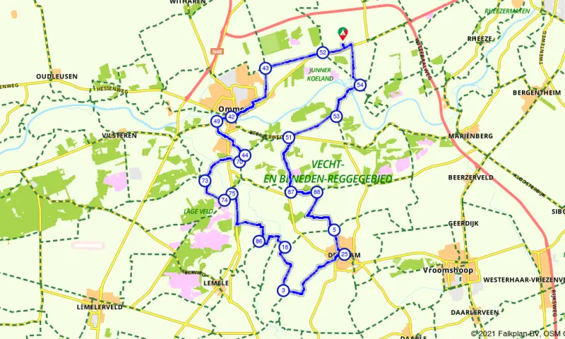 Route in Overijssel