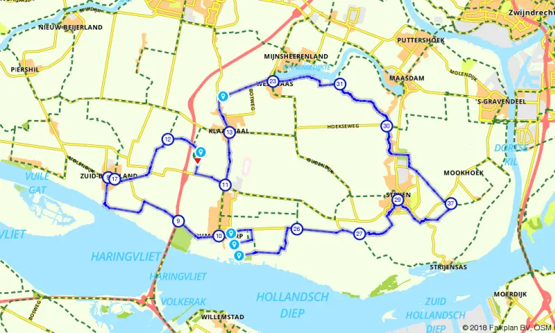 Route Zuid-Holland