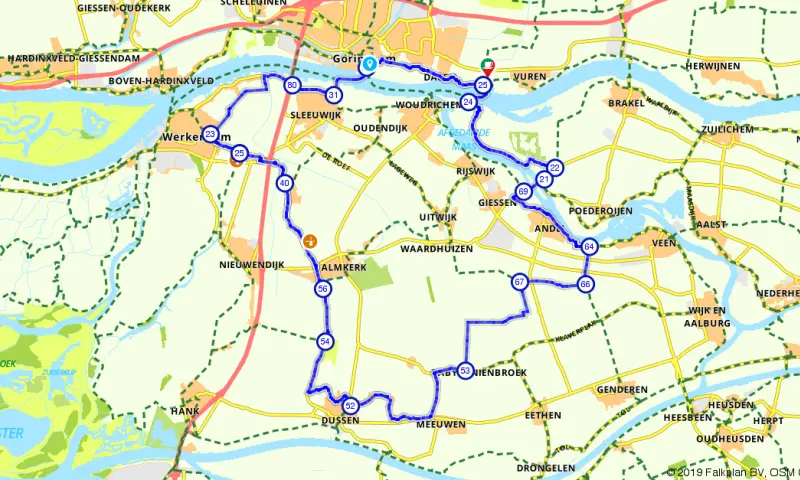 Route in Gelderland