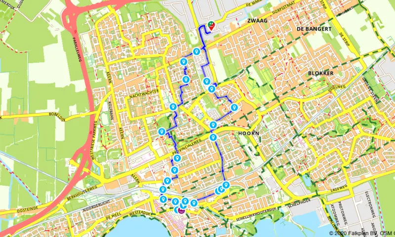 Route in Noor-Holland