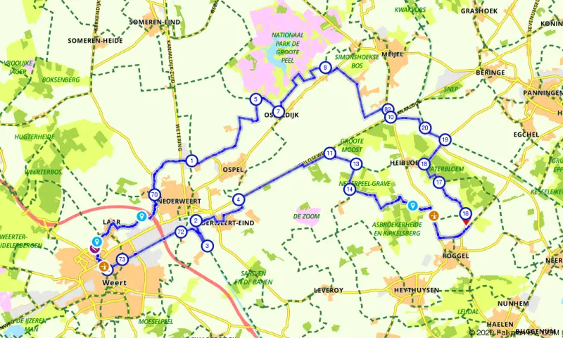 Route in Limburg