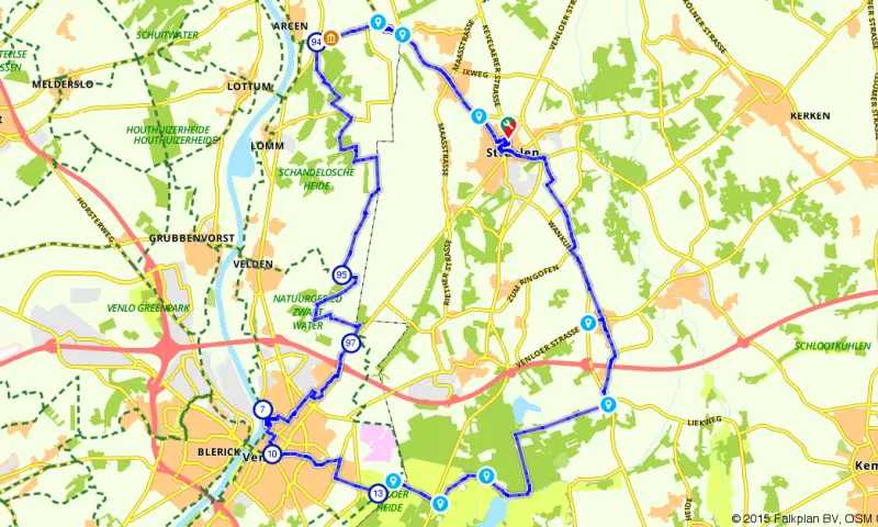 Route in het buitenland