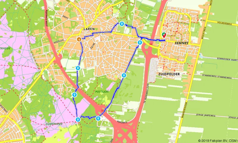 Route in Utrecht