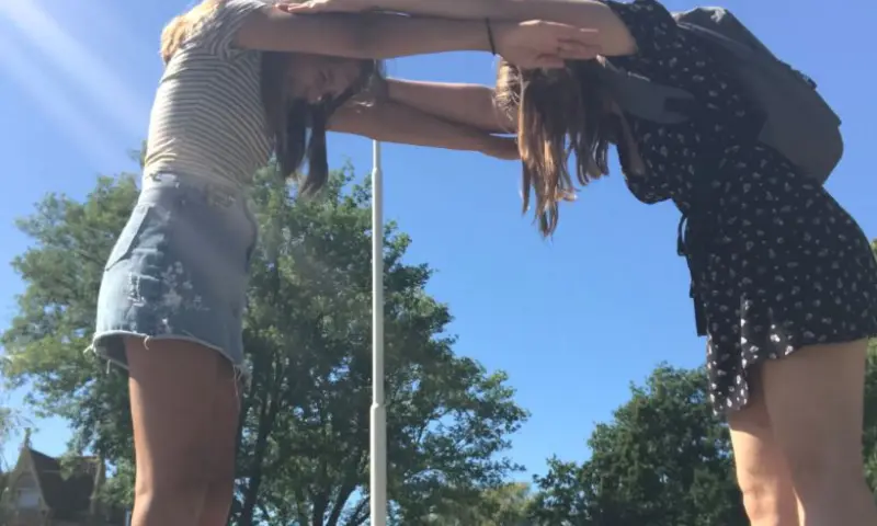 Bezoeker tijdens activiteit